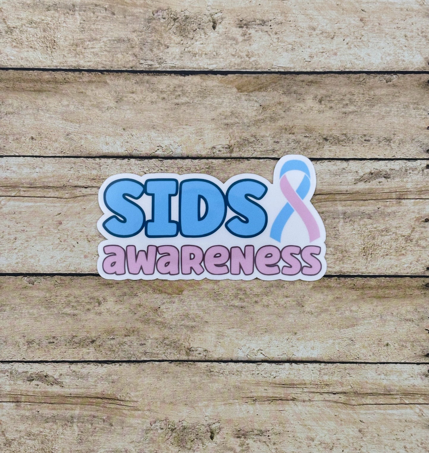 SIDS Awareness with Ribbon Sticker
