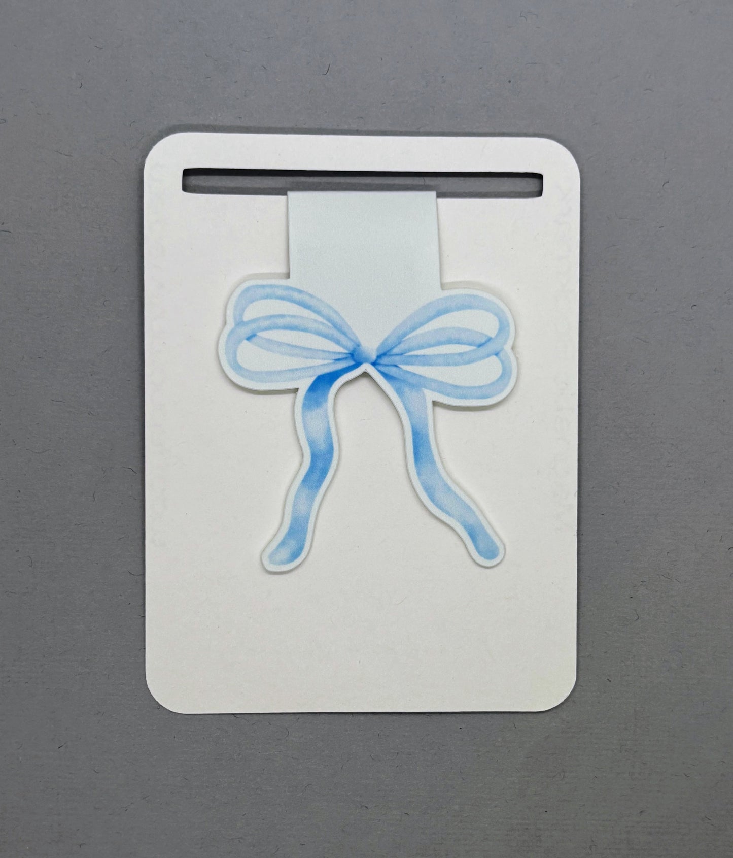 Blue Coquette Bow Magnetic Bookmark