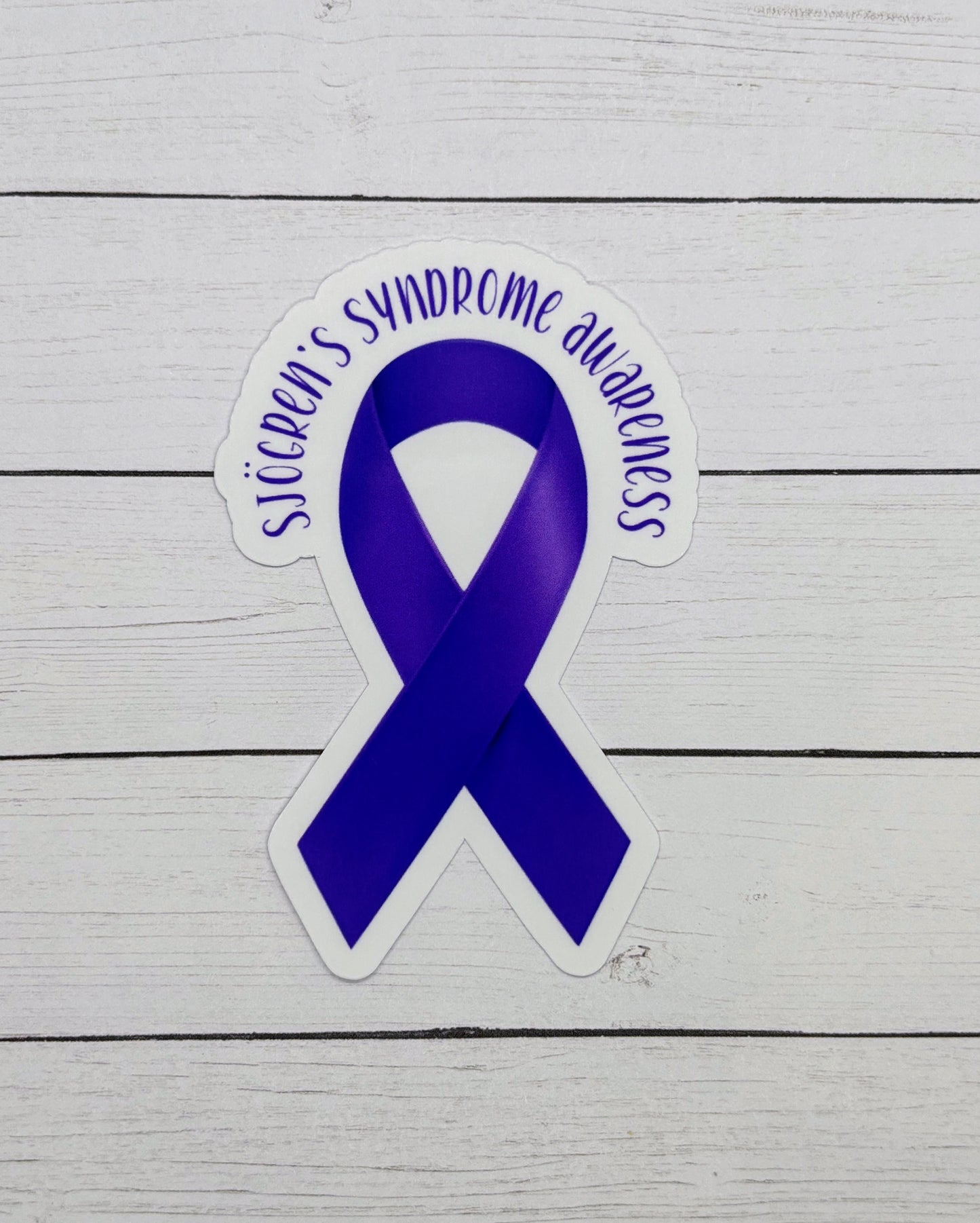 Sjogren's Syndrome Awareness Ribbon Sticker