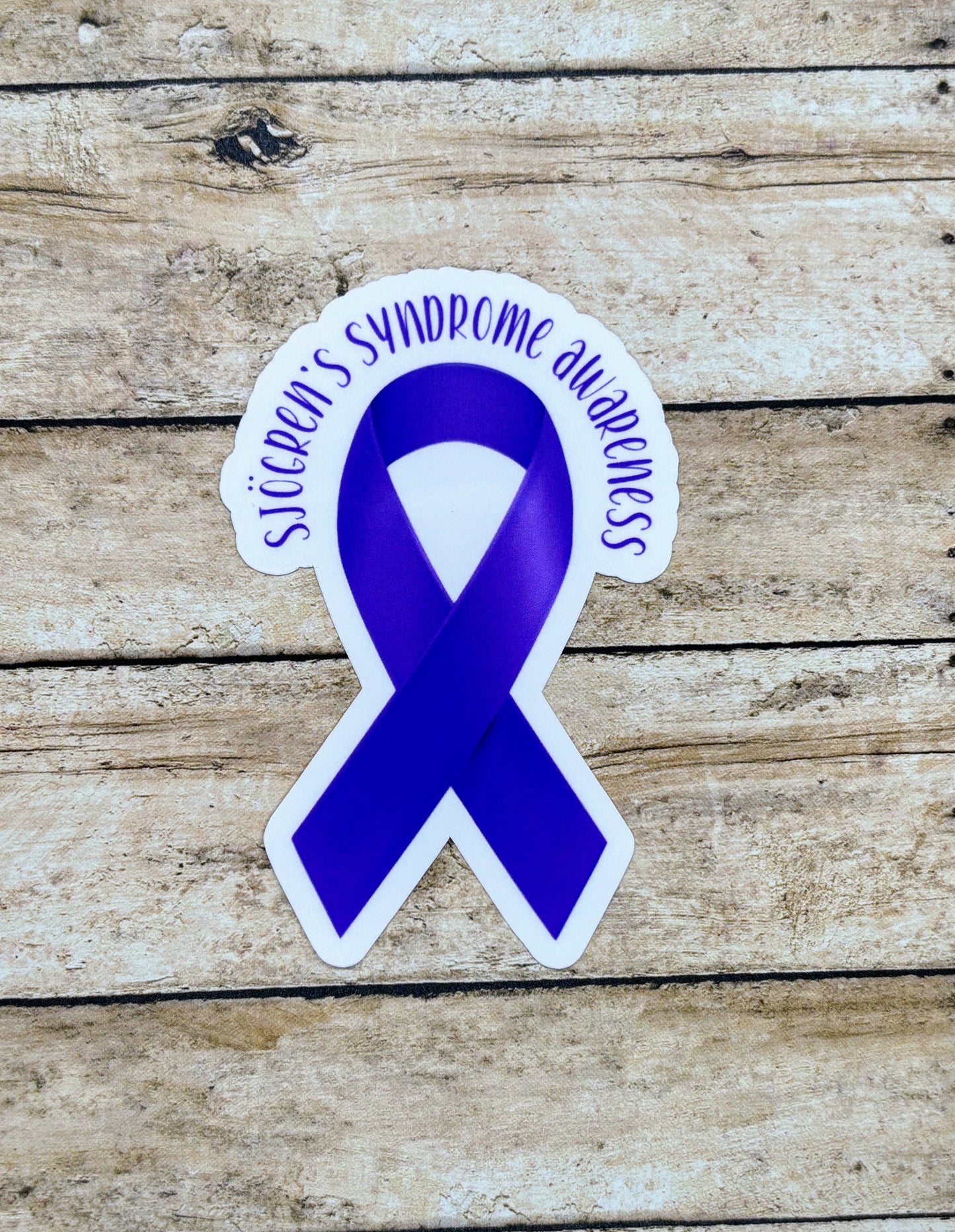 Sjogren's Syndrome Awareness Ribbon Sticker