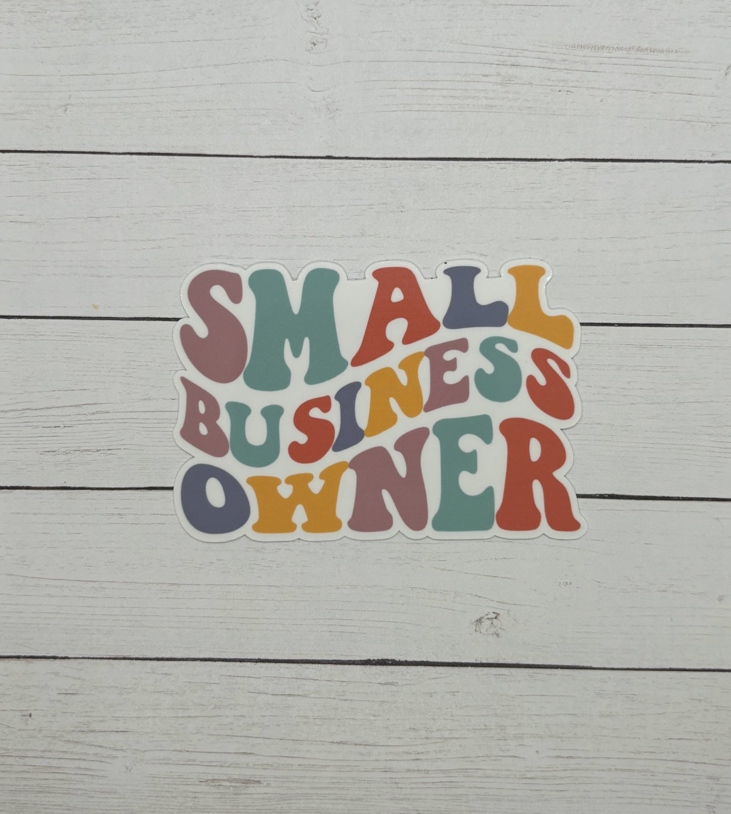 Small Business Owner Retro Sticker