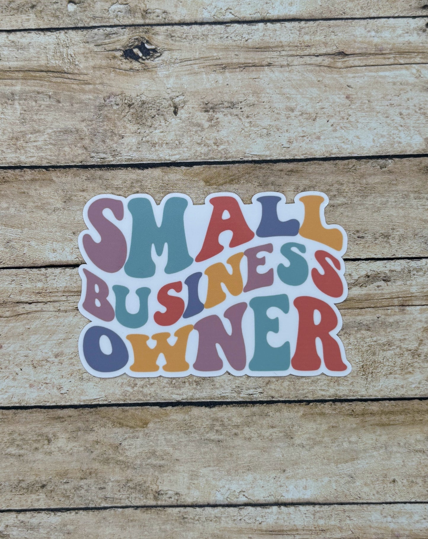 Small Business Owner Retro Sticker