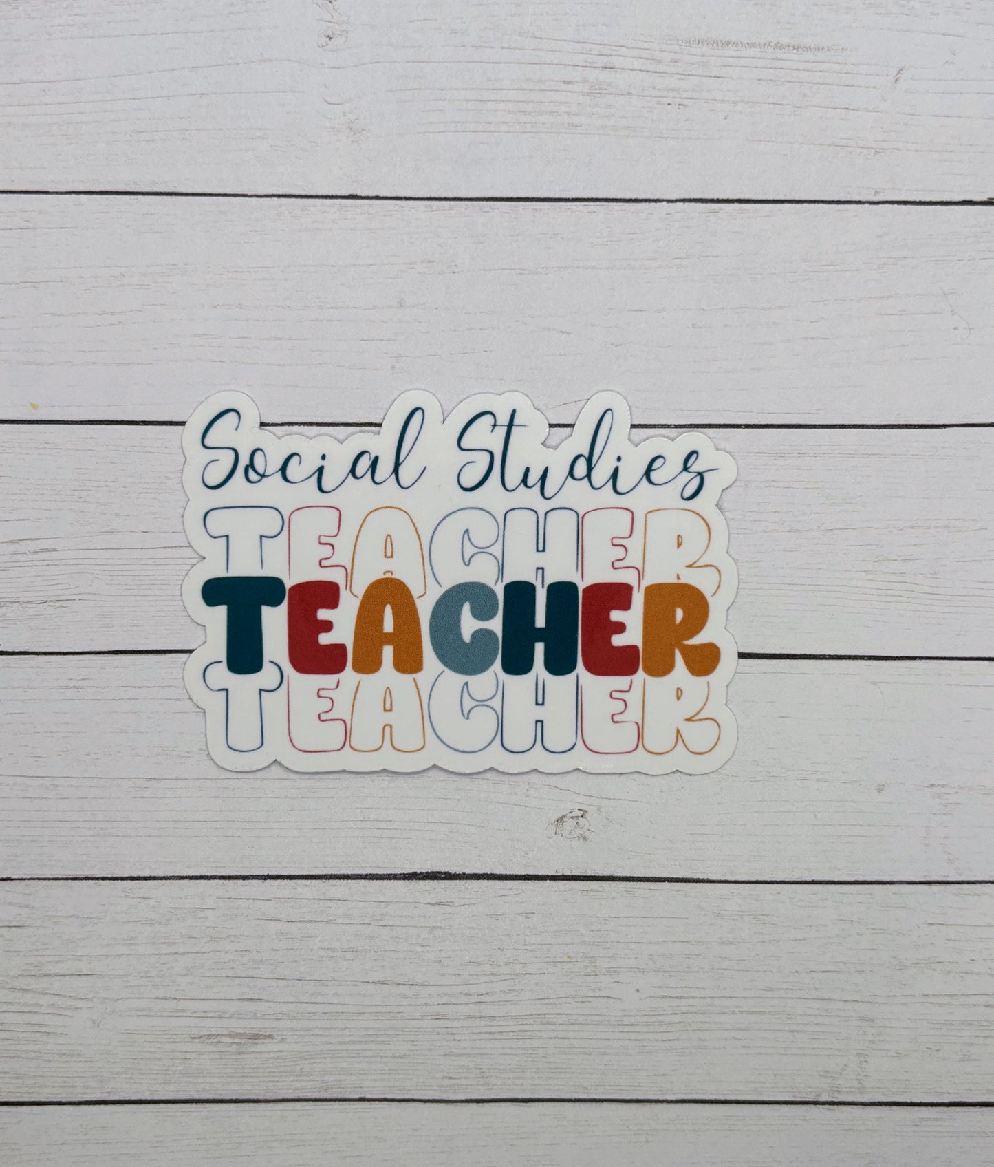 Social Studies Teacher Sticker