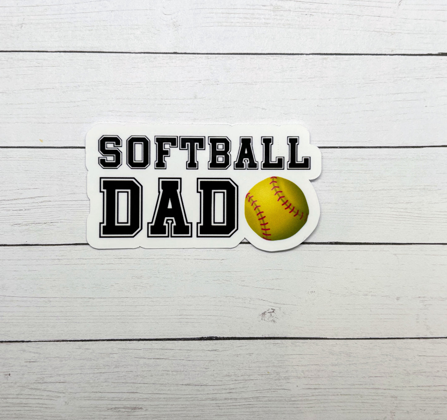 Softball Dad Sticker