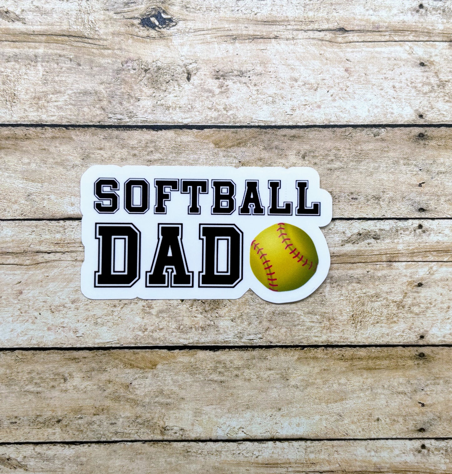 Softball Dad Sticker