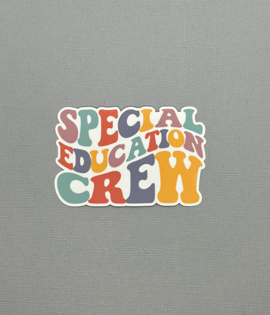 Special Education Crew Retro Sticker