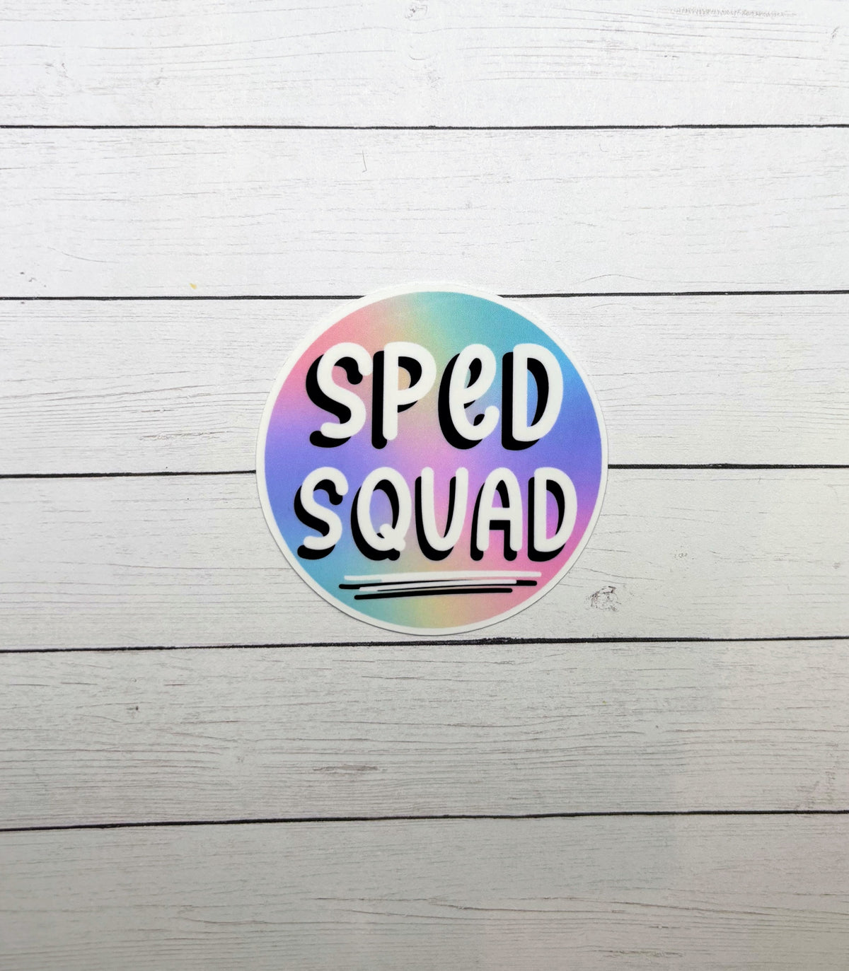 Speed Qb Sticker SPED Squad Circle Sticker – Made with Monday
