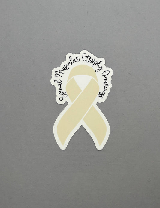 Spinal Muscular Atrophy Awareness Ribbon Sticker