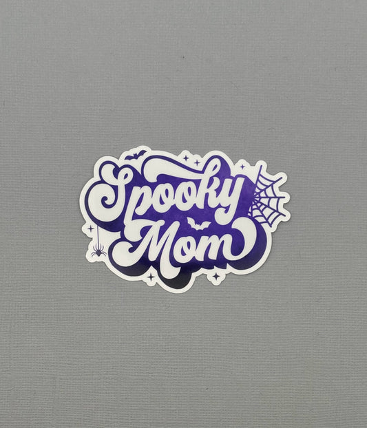 Spooky Mom- Dark Purple Sticker