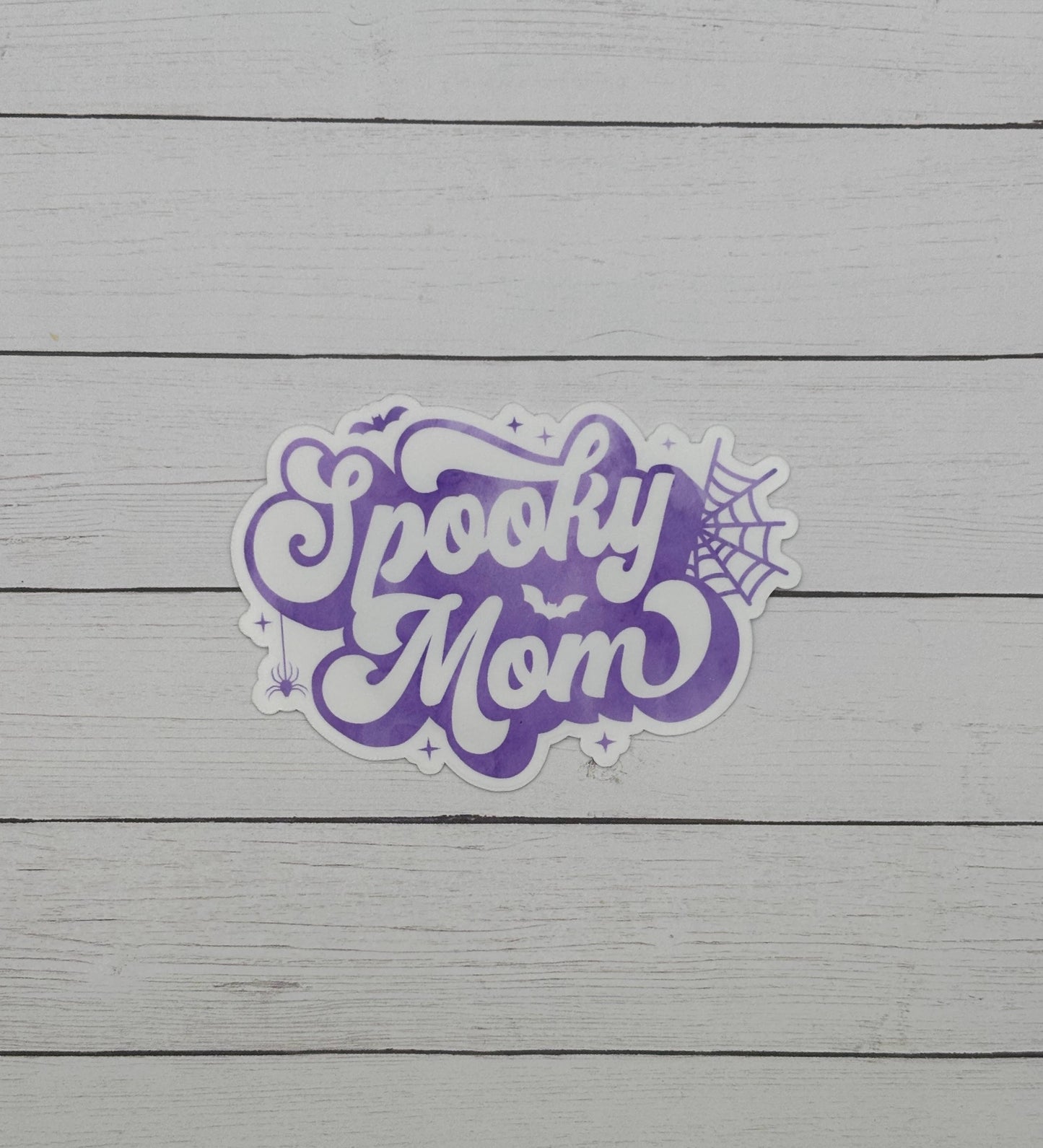 Spooky Mom- Light Purple Sticker