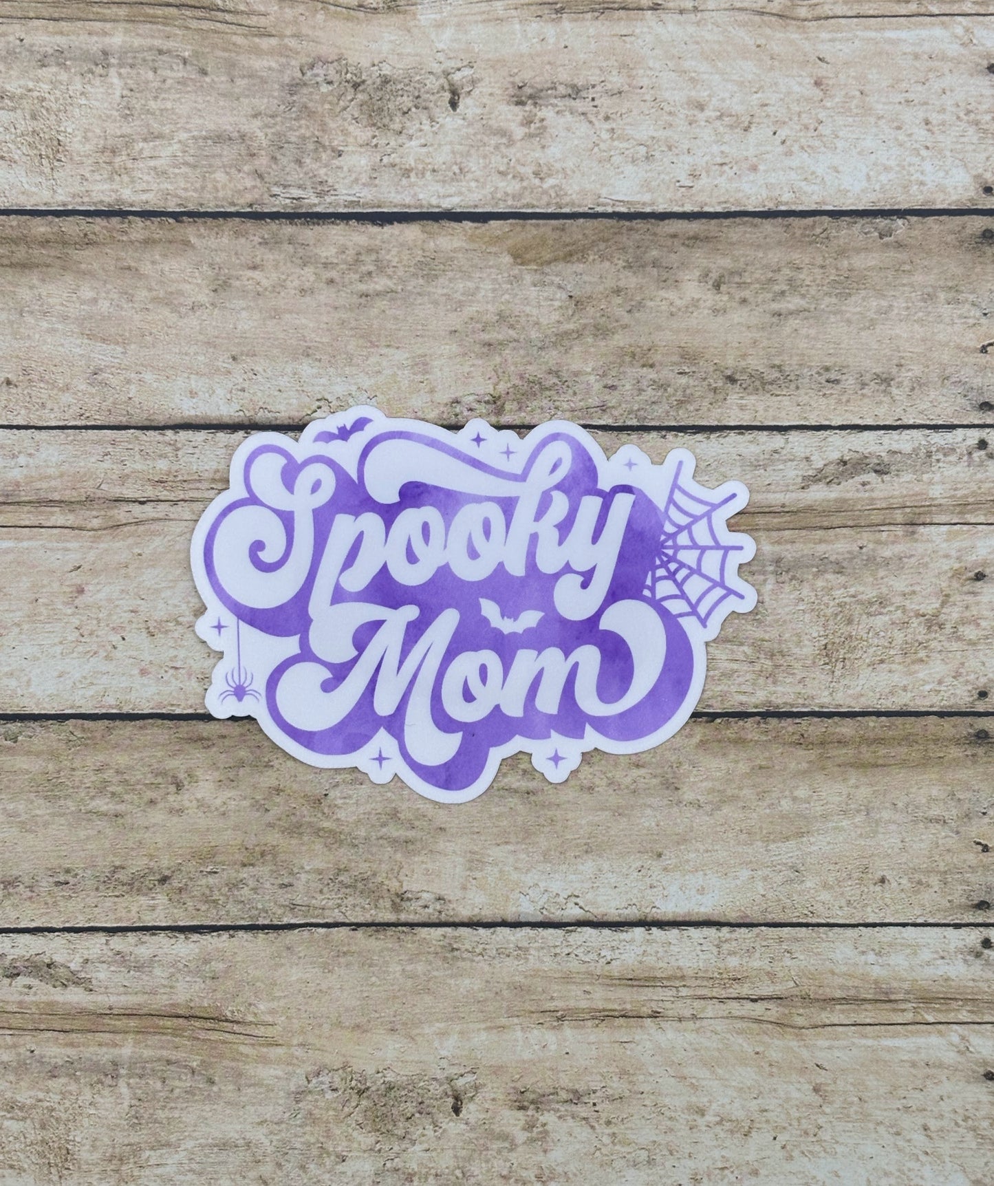 Spooky Mom- Light Purple Sticker