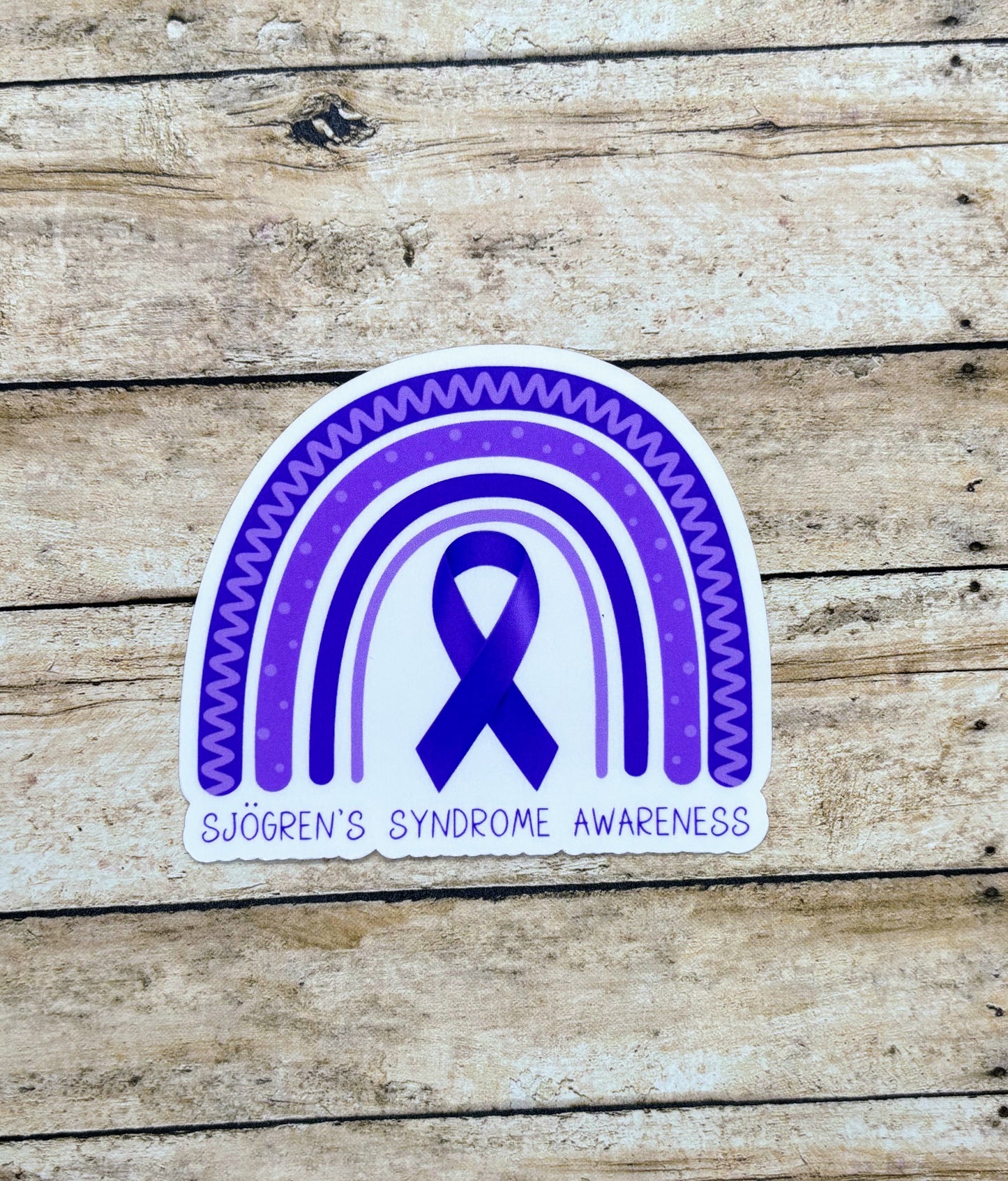 Sjogren's Syndrome Awareness Rainbow Sticker