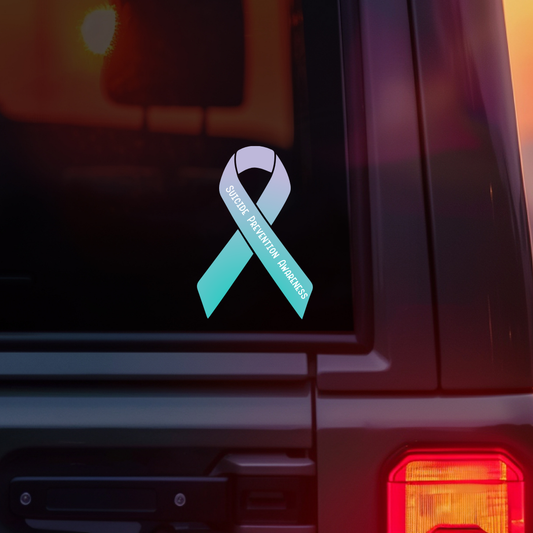 Suicide Prevention Awareness Ribbon Car Decal