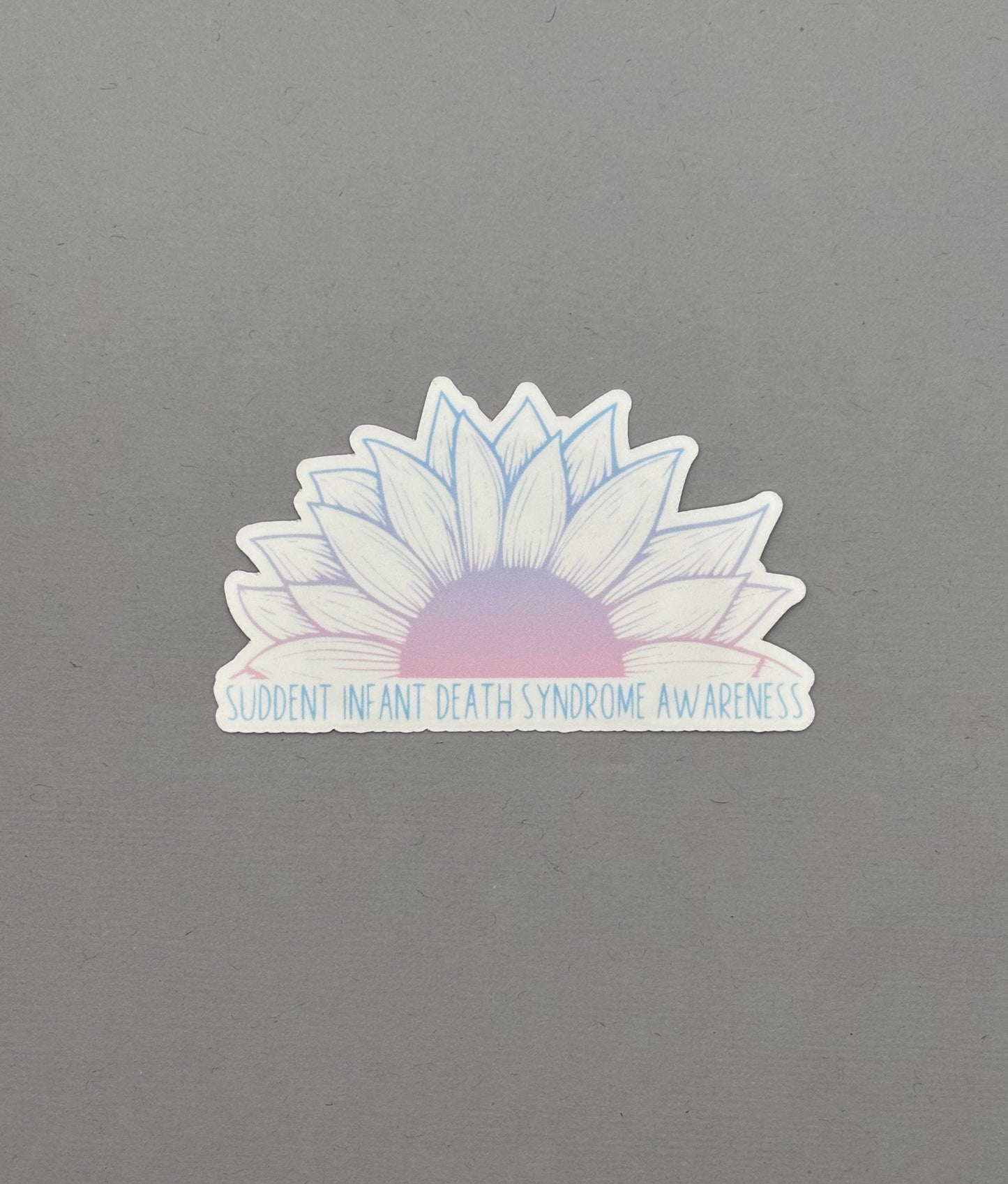 Sudden Infant Death Syndrome Awareness Sunflower Sticker