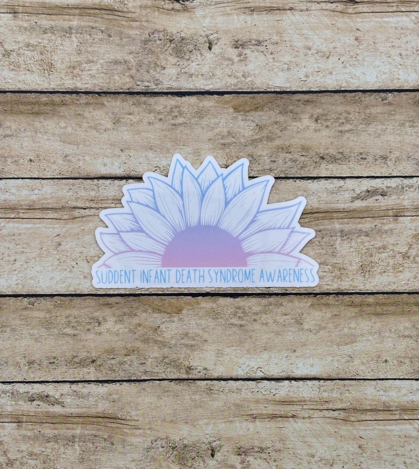 Sudden Infant Death Syndrome Awareness Sunflower Sticker