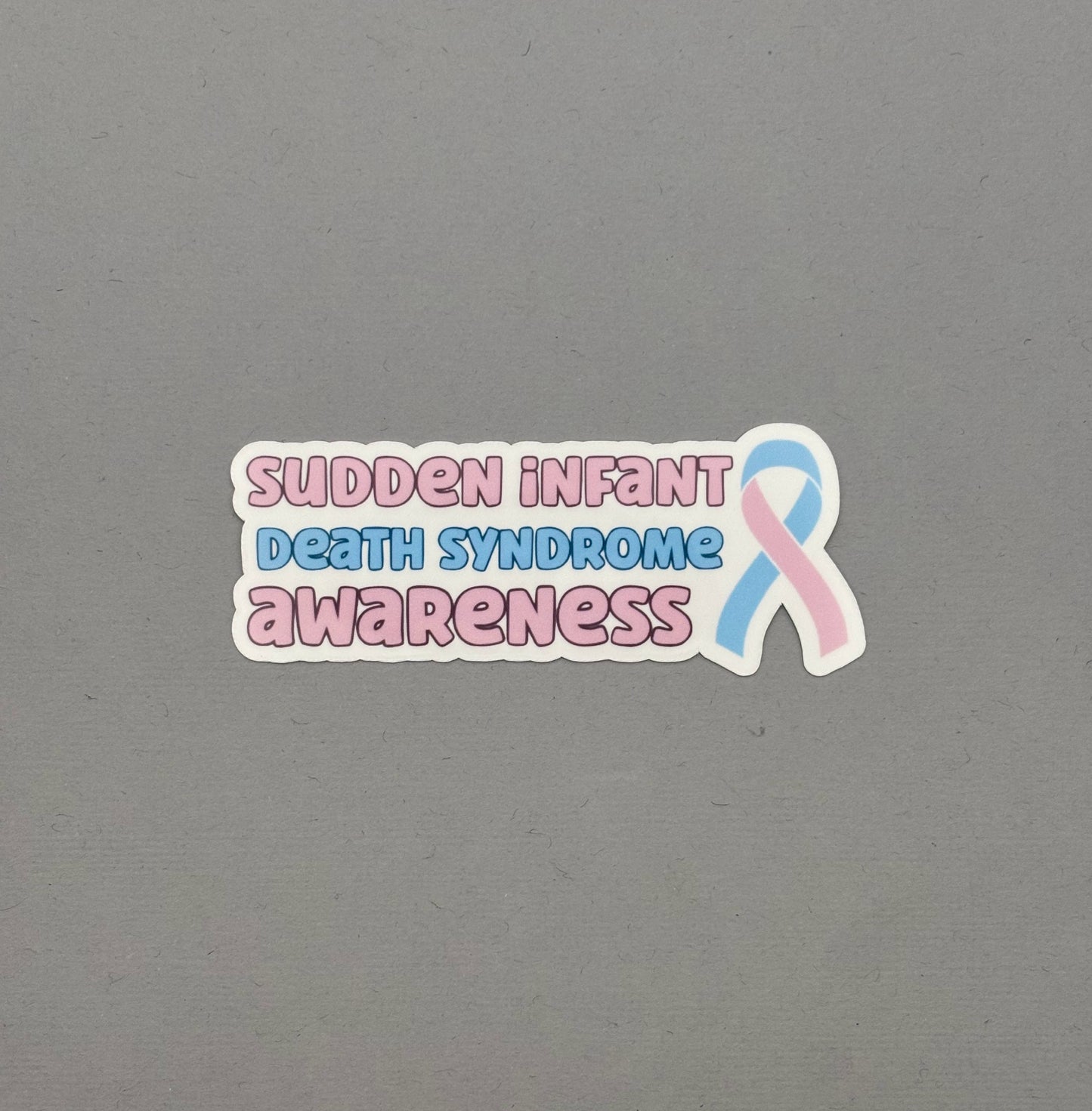 Sudden Infant Death Syndrome Awareness with Ribbon Sticker