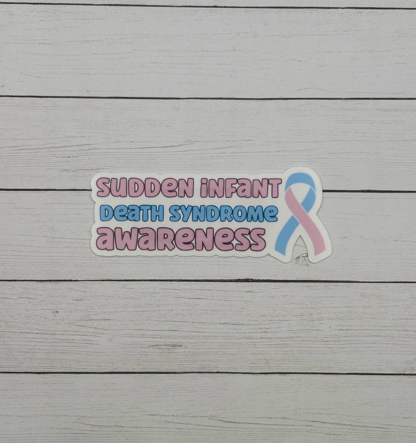 Sudden Infant Death Syndrome Awareness with Ribbon Sticker