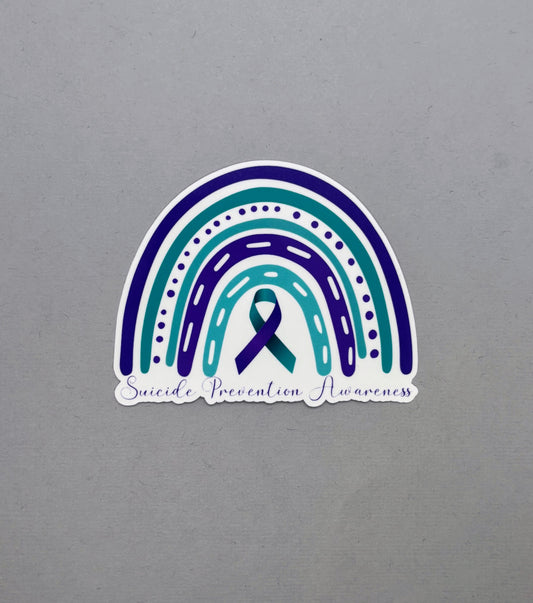 Suicide Prevention Awareness Rainbow Sticker