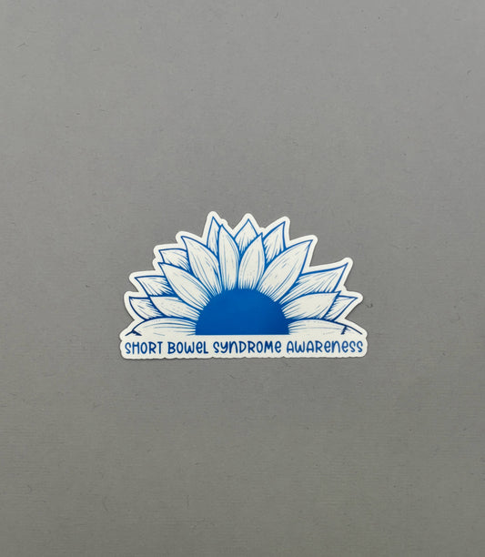 Short Bowel Syndrome Awareness Sunflower Sticker