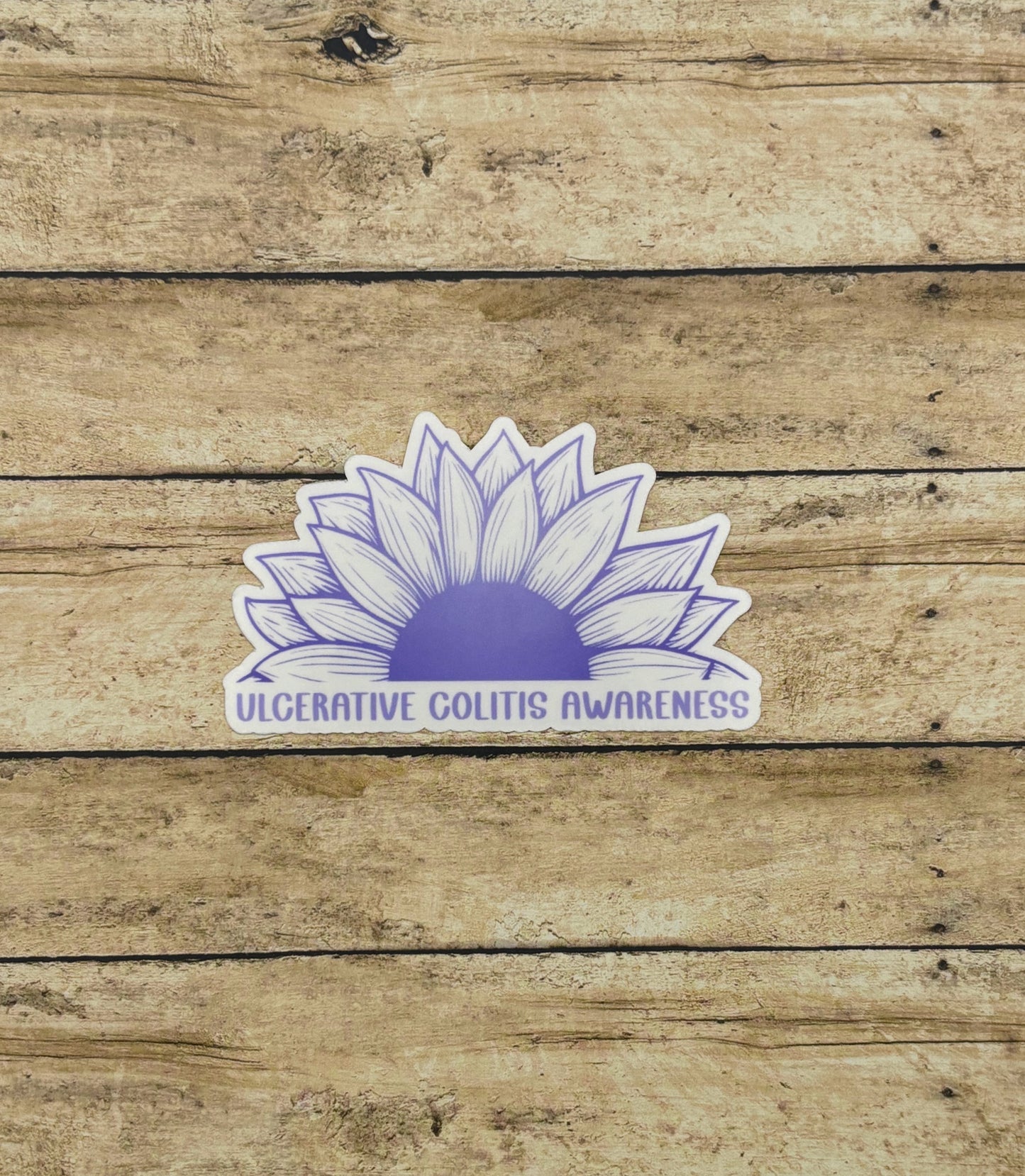 Ulcerative Colitis Awareness Sunflower Sticker