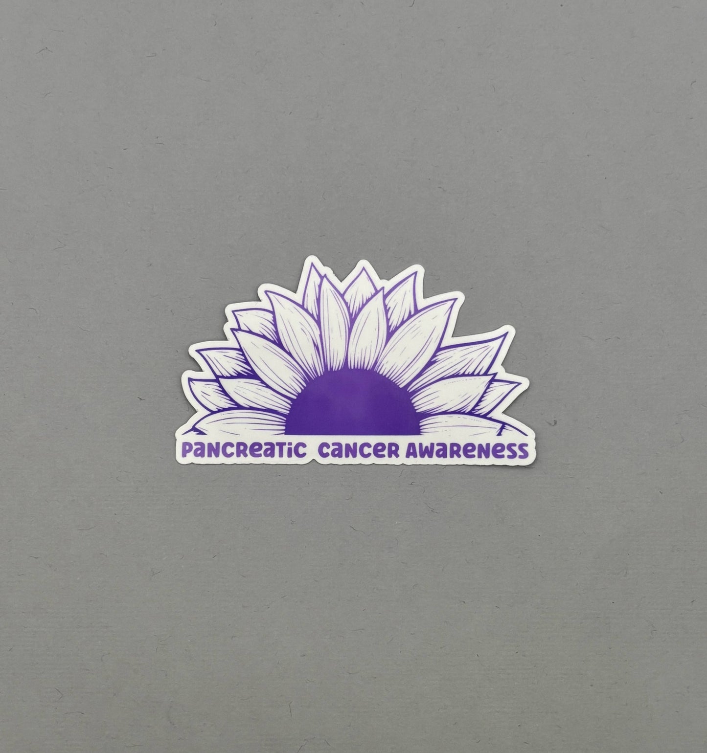 Pancreatic Cancer Awareness Sunflower Sticker