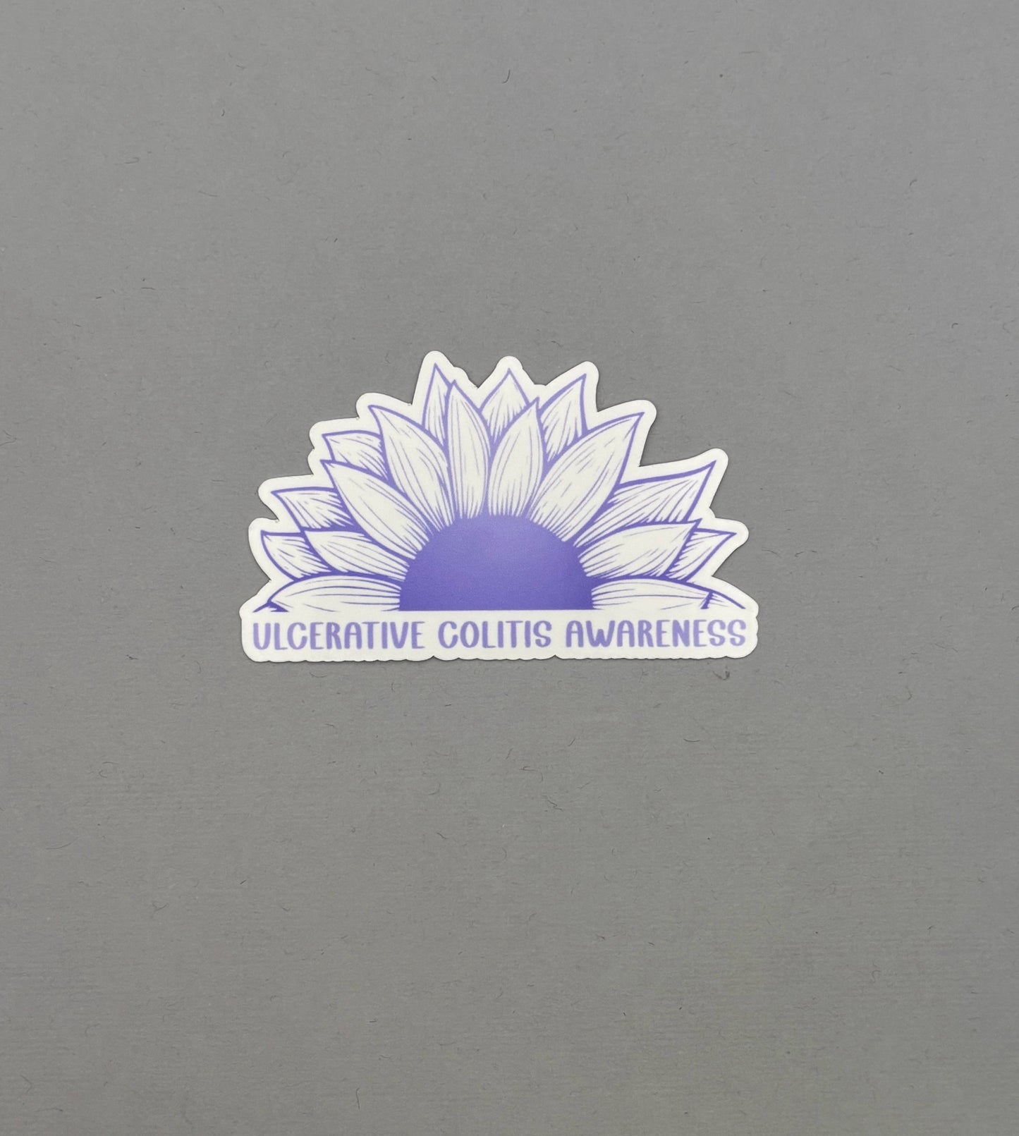 Ulcerative Colitis Awareness Sunflower Sticker