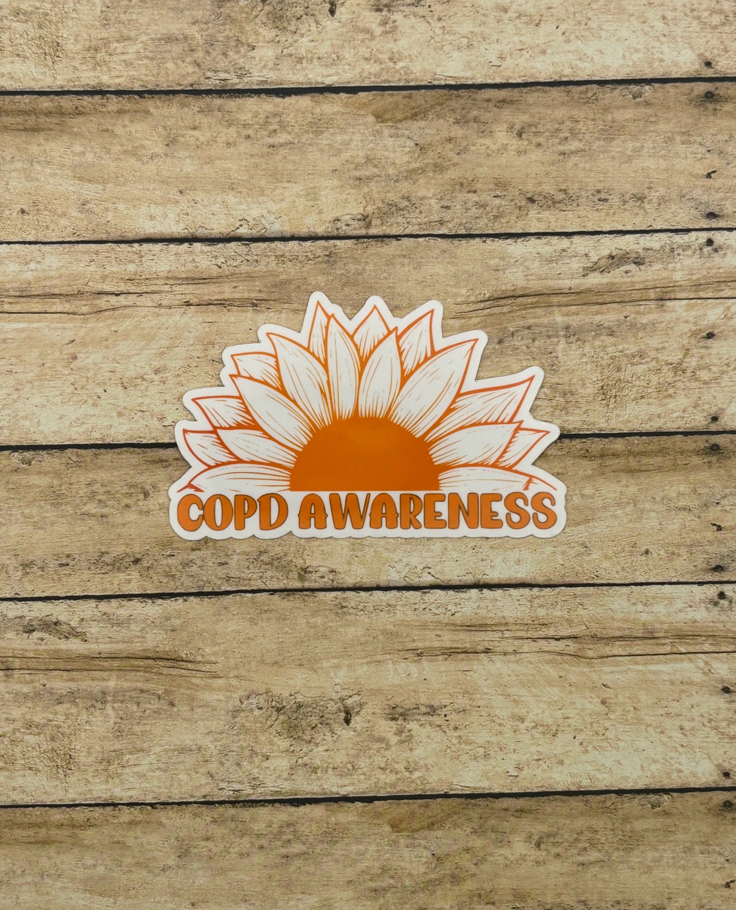 COPD Awareness Sunflower Sticker