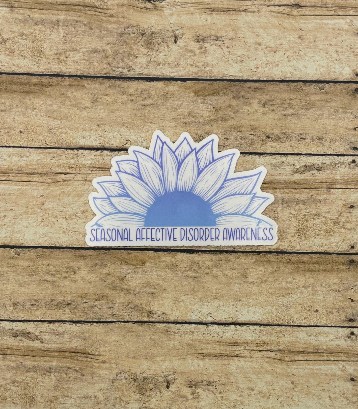 Seasonal Affective Disorder Awareness Sunflower Sticker