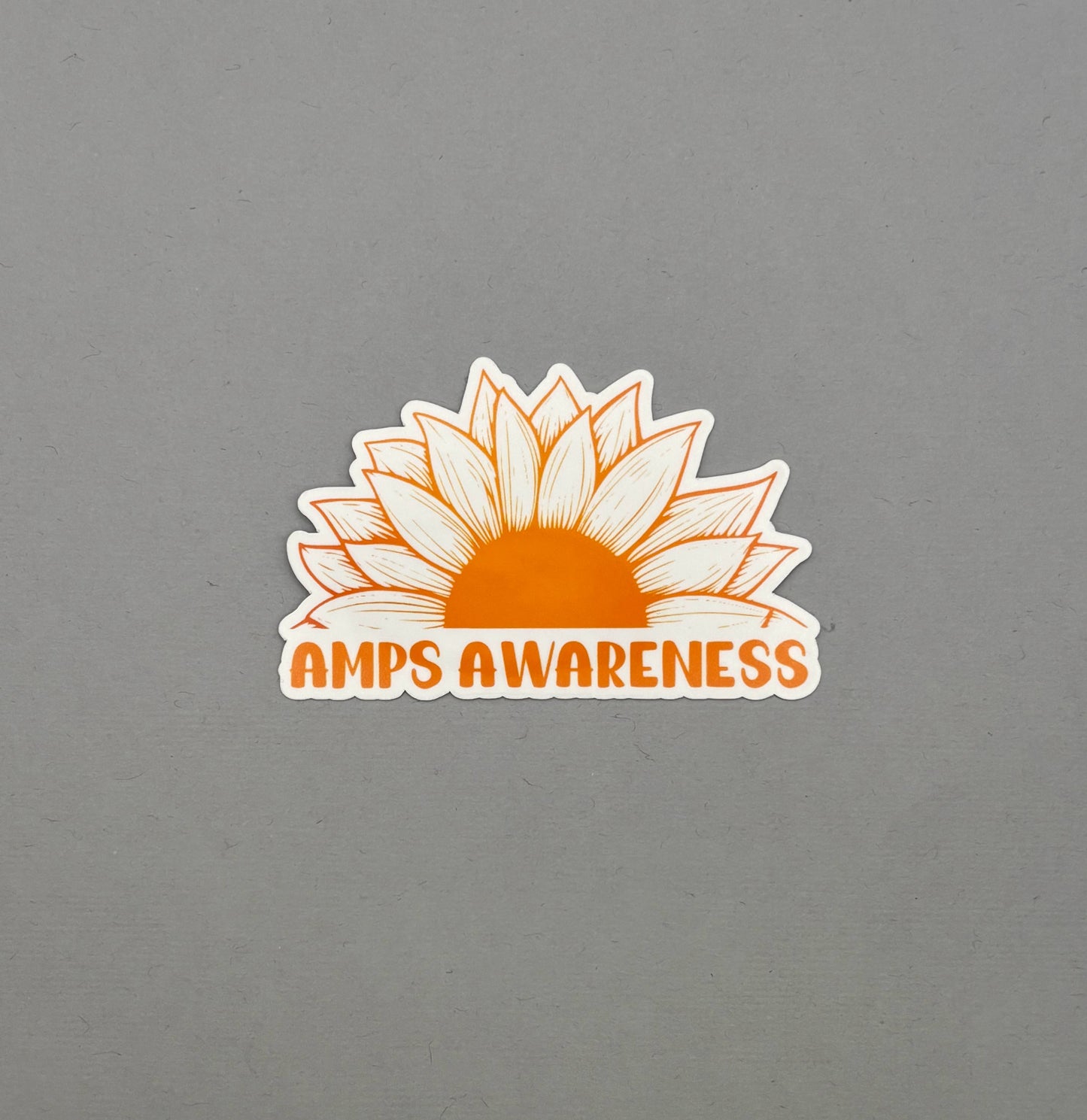 AMPS Awareness Sunflower Sticker