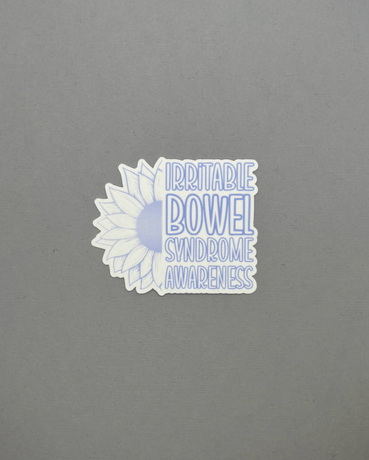 Irritable Bowel Syndrome Awareness Sunflower Sticker