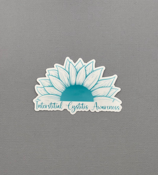 Interstitial Cystitis Awareness Sunflower Sticker