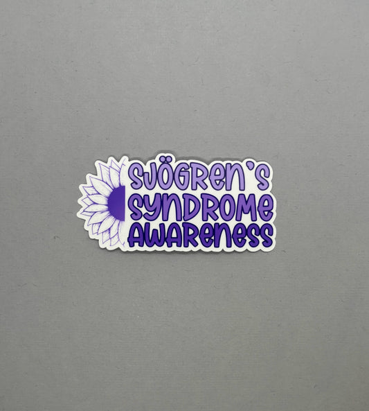 Sjogren's Syndrome Awareness Sunflower Sticker