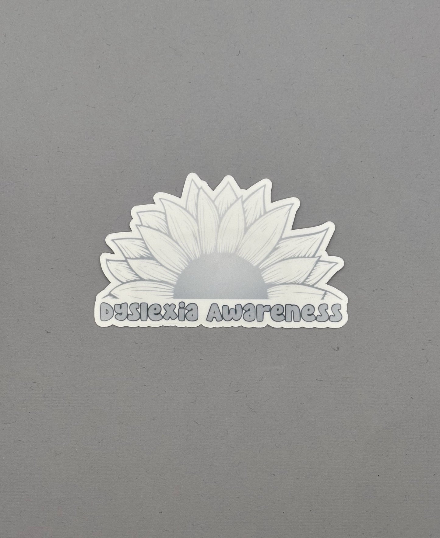 Dyslexia Awareness Sunflower Sticker