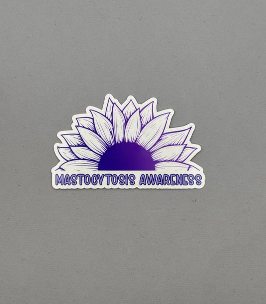 Mastocytosis Awareness Sunflower Sticker