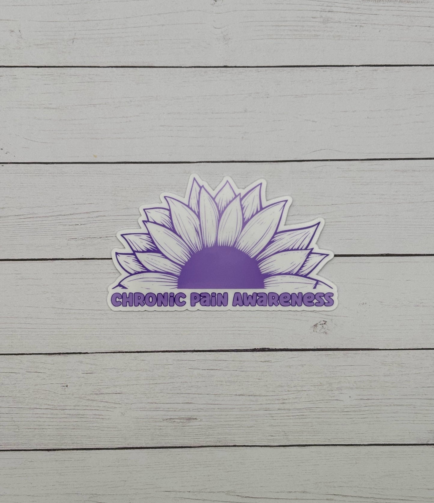 Chronic Pain Awareness Sunflower Sticker