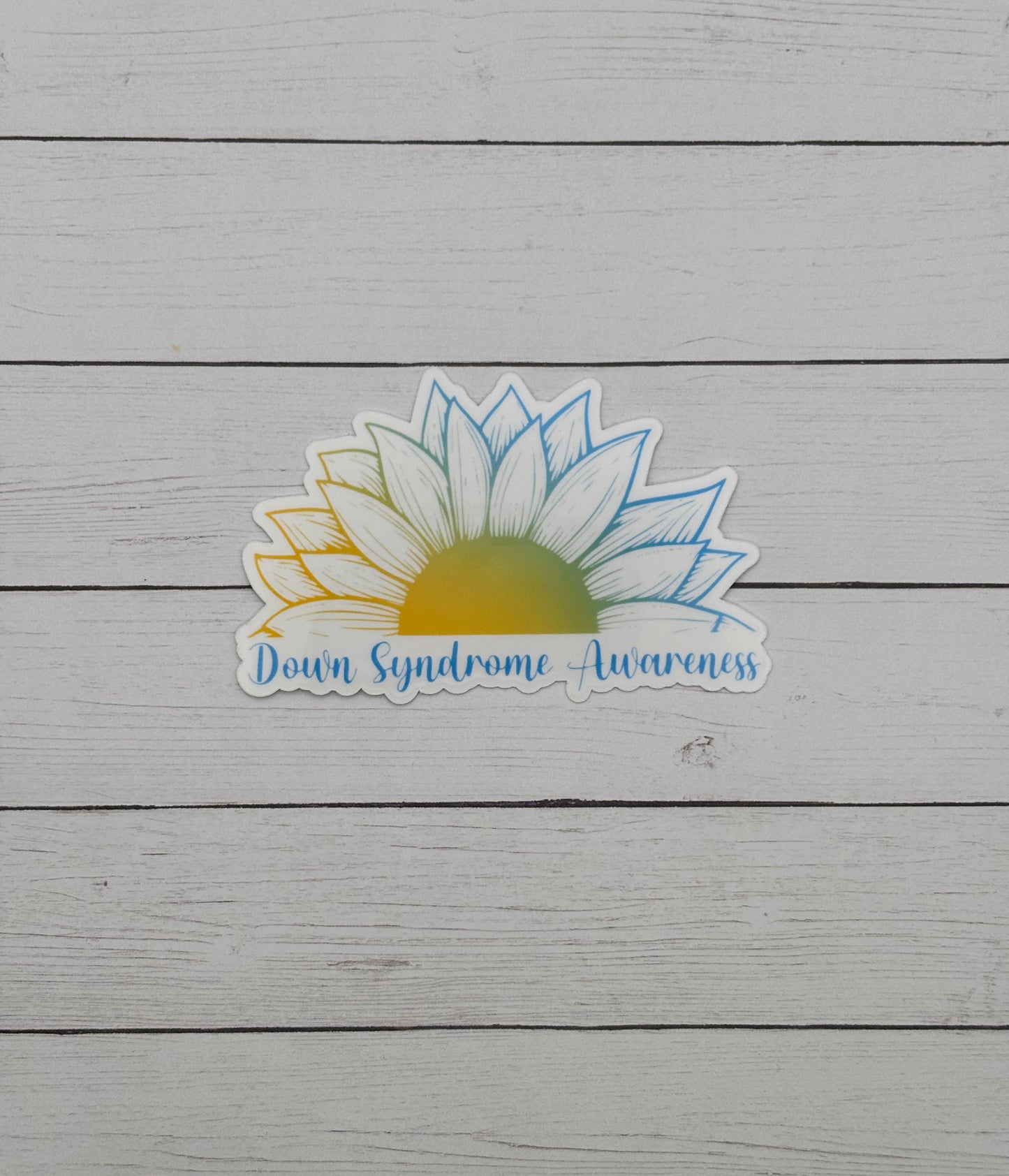 Down Syndrome Awareness Sunflower Sticker