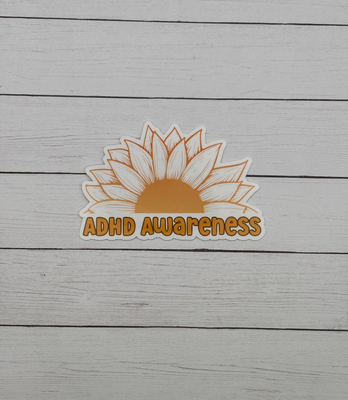 ADHD Awareness Sunflower Sticker