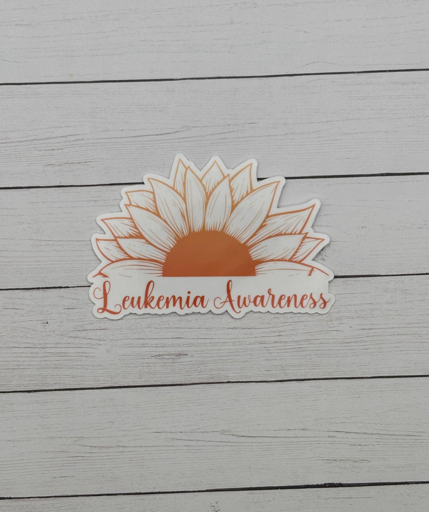 Leukemia Awareness Sunflower Sticker