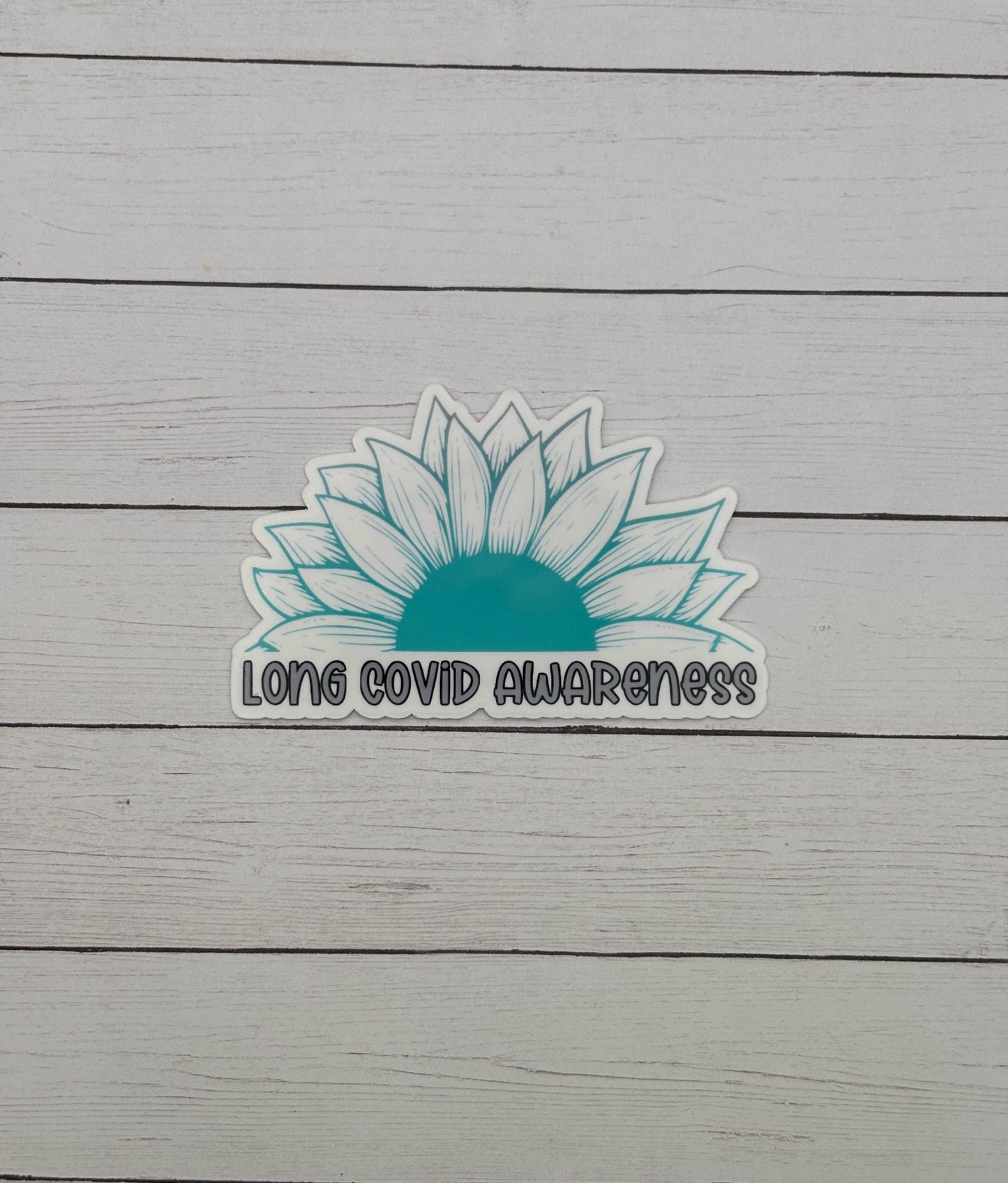 Long Covid Awareness Sunflower Sticker