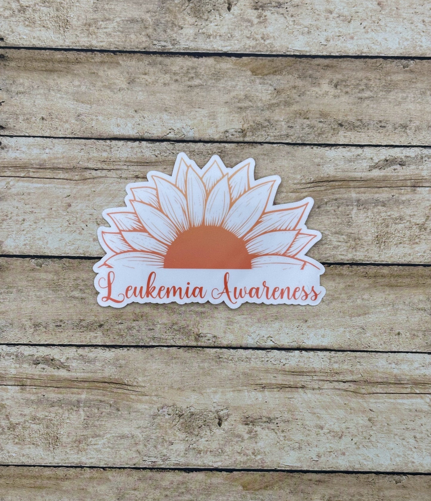 Leukemia Awareness Sunflower Sticker