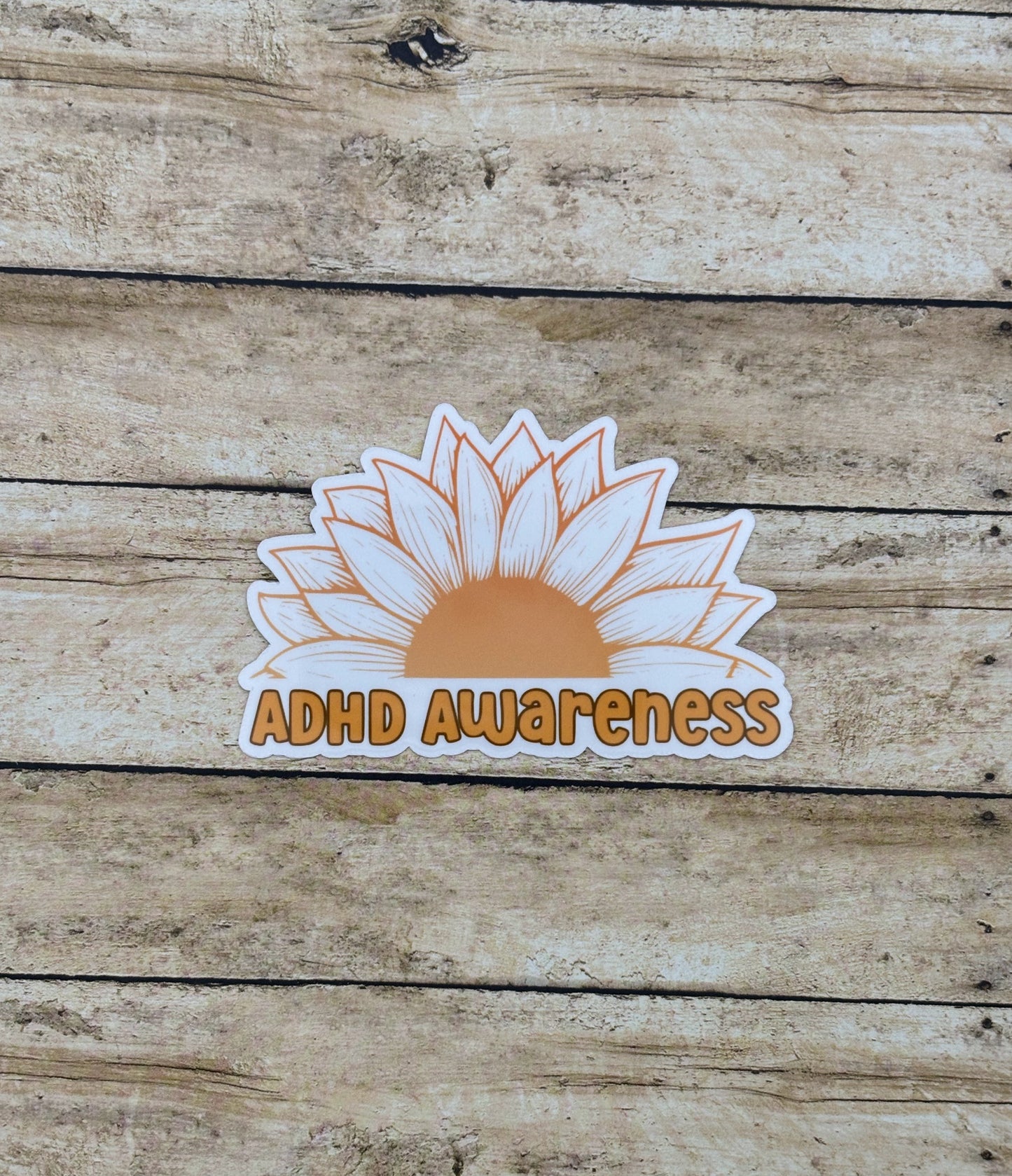 ADHD Awareness Sunflower Sticker