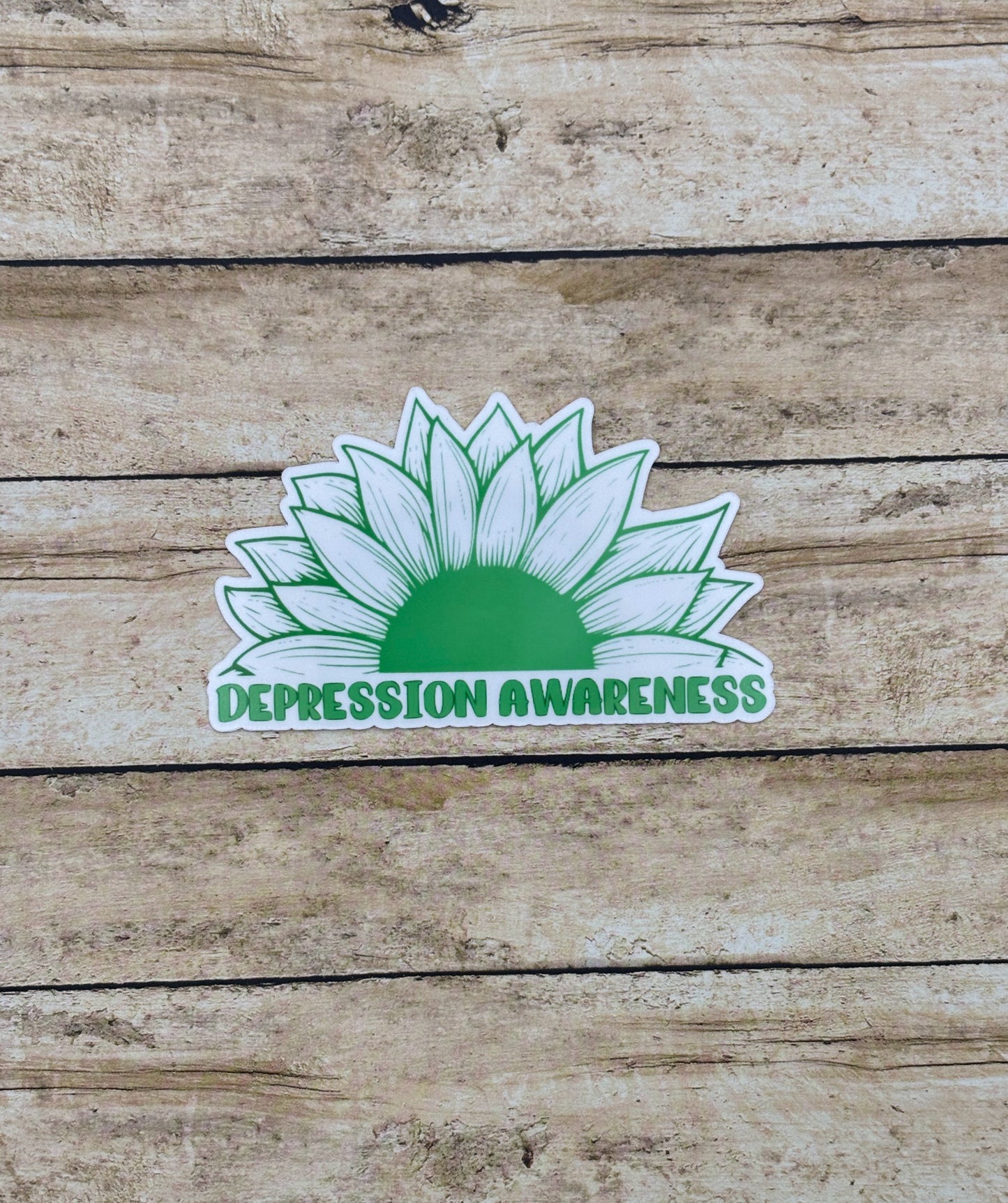 Depression Awareness Sunflower Sticker