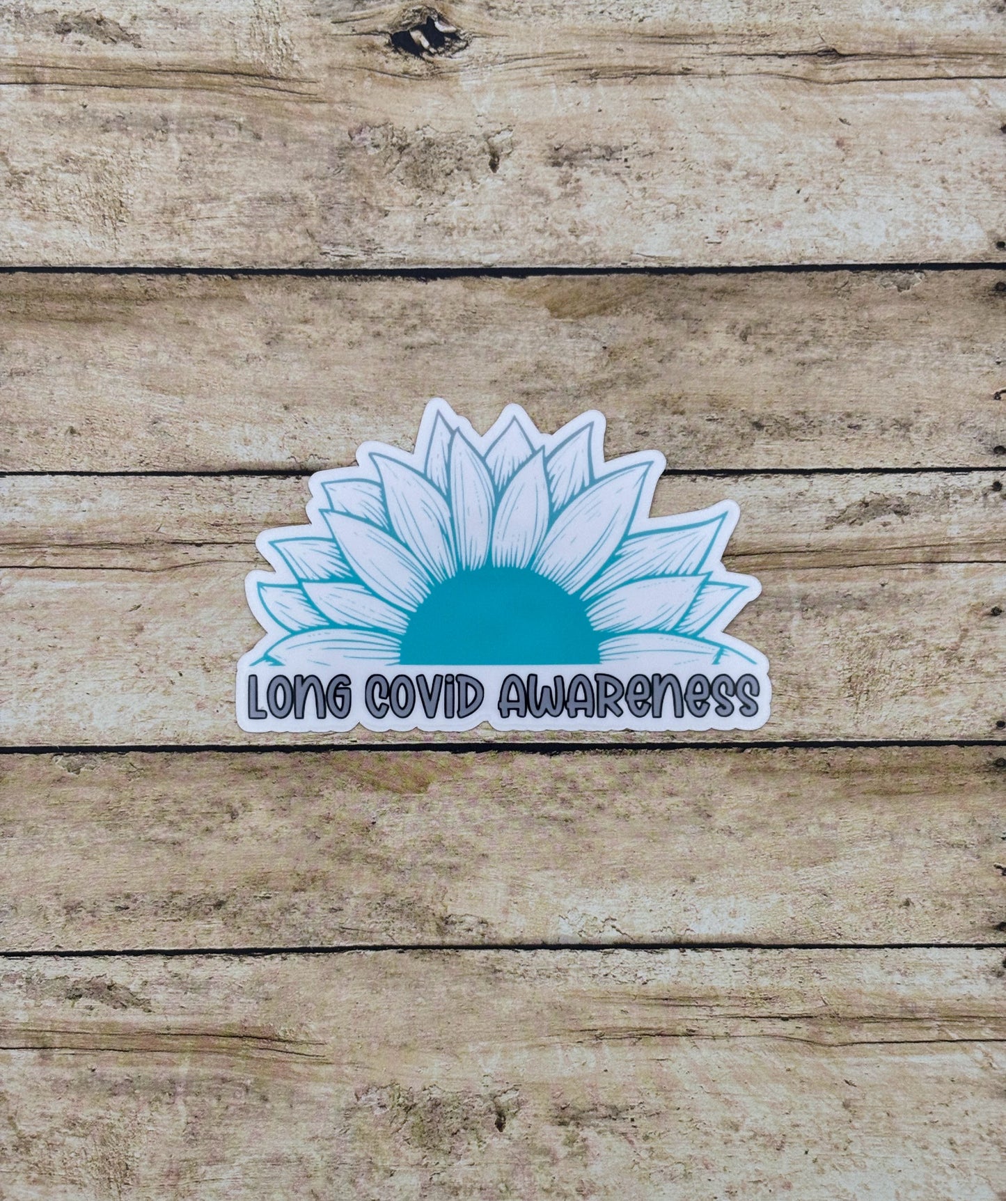 Long Covid Awareness Sunflower Sticker