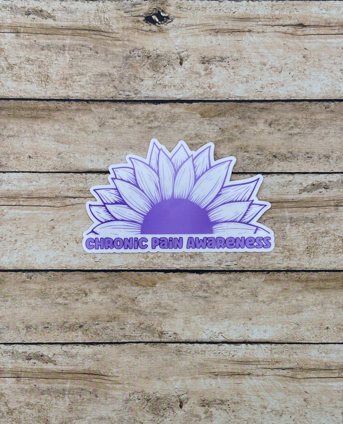 Chronic Pain Awareness Sunflower Sticker