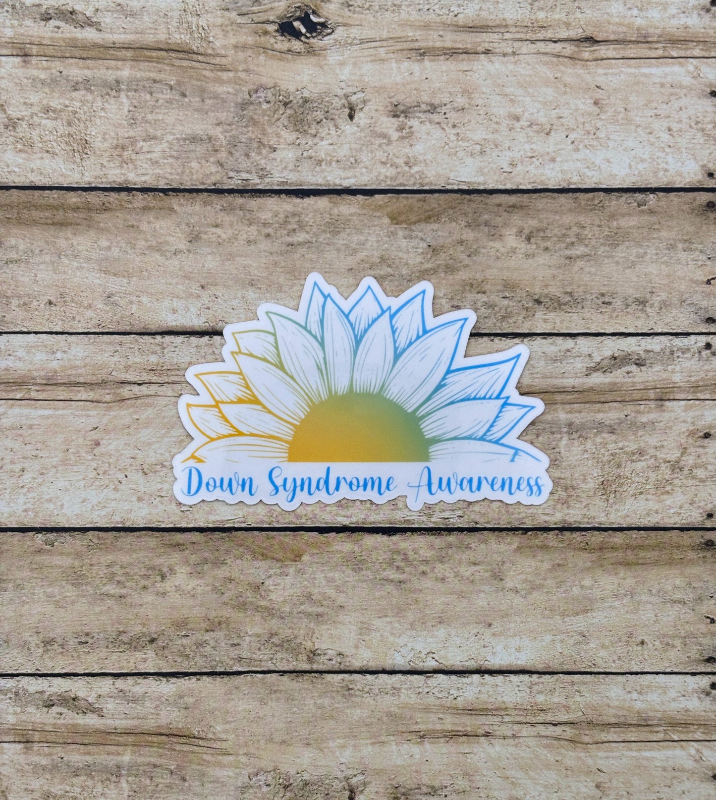 Down Syndrome Awareness Sunflower Sticker