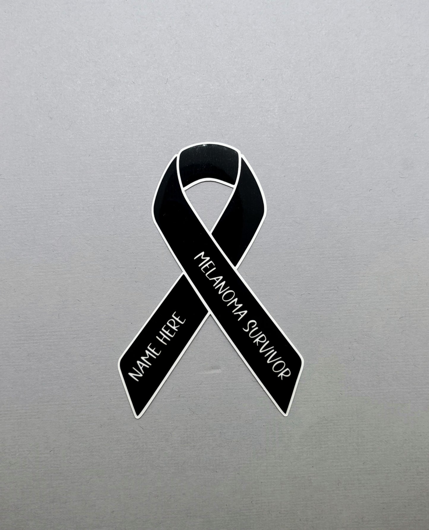 Melanoma Survivor Custom Ribbon Sticker