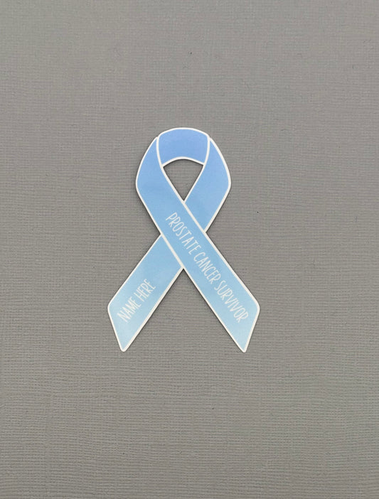 Prostate Cancer Survivor Custom Ribbon Sticker