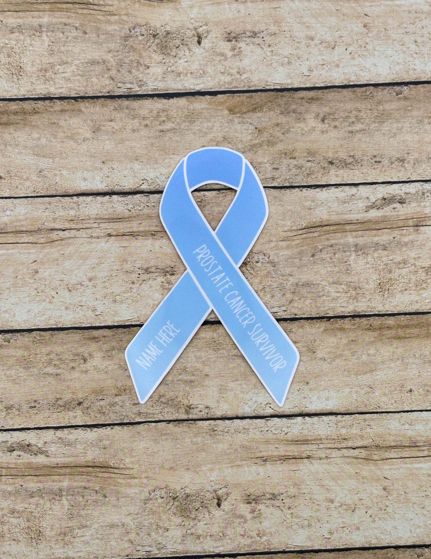 Prostate Cancer Survivor Custom Ribbon Sticker