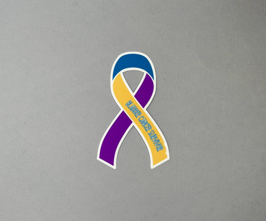Bladder Cancer Survivor Ribbon Sticker
