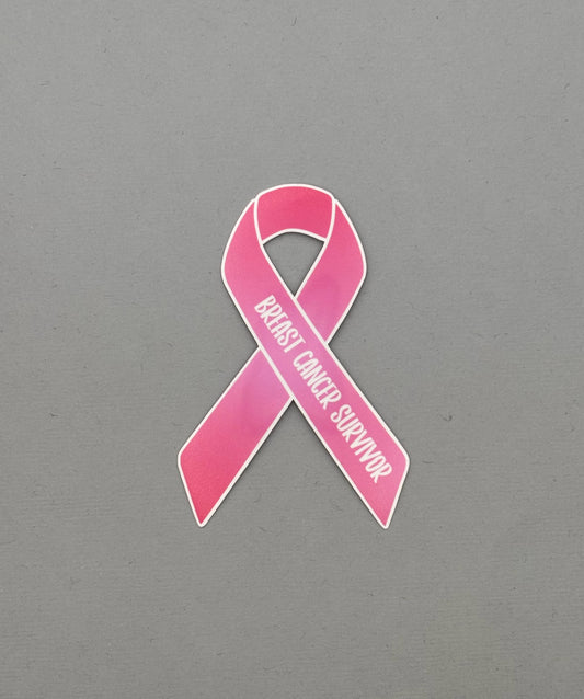 Breast Cancer Survivor Ribbon Sticker